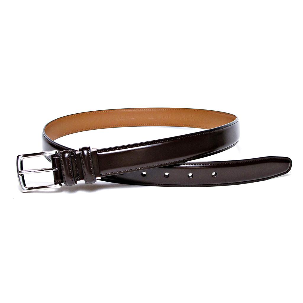 KIETH Cordovan Leather Belt for Dark Adjustable Made In Japan with Over 50 Years of History and DARKBROWN Men, Brown, Size, Craftsmanship, KE21415-39