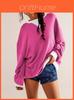 Street Style Kapuzenpullover mit langen Ärmeln und Farbblockmuster für modebewusste Frauen