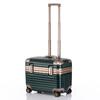18-Inch Flip-Top Carry-On Suitcase with 20-Inch Aluminum Frame, Universal Wheels, and Small Lock for Men and Women