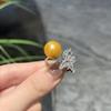 Inlaid Imitation Pearl Flower Ring Women'S Opening Full Of Diamonds Zircon Flowers Fresh And Elegant Ring Jewelry