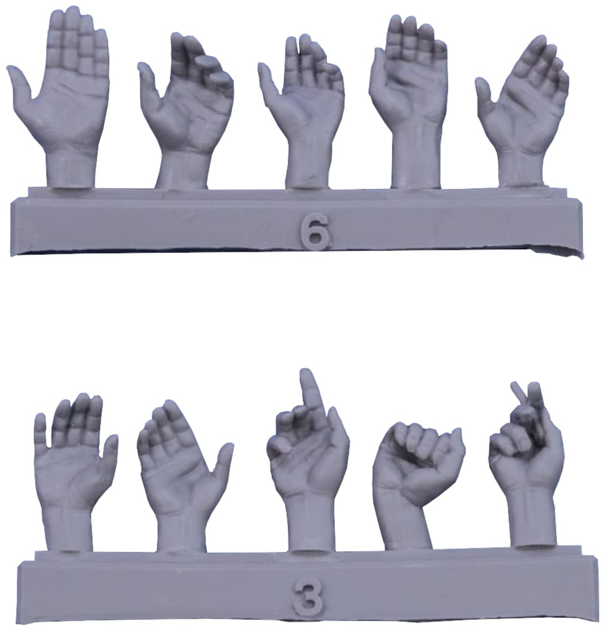 

Royal Model универсальный набор для рук, различные ладони, пластиковые детали для моделей RM962 1/16 № 1