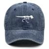 Skeleton Dinosaur Print Baseball Cap Adjustable Snapback Sun Cap Animal Sports Hat Retro  Protective Hat For Unisex Women