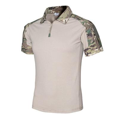 Camouflage Tactical T Shirt Men Short Sleeve US Army Airsoft Combat BDU Shirt Multicam Assault Military Hiking Hunting Shirts