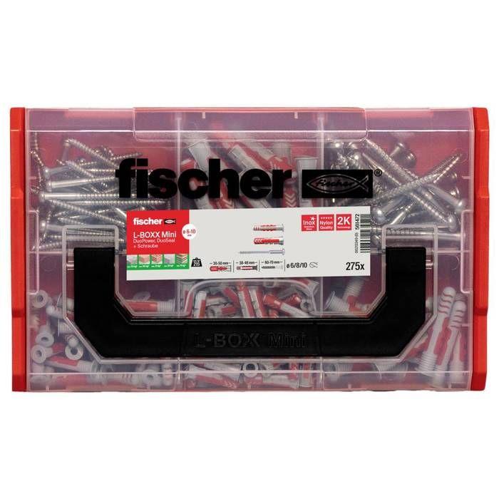 Fischer 561472 FIXtainer DuoPower / DuoSeal + S Boîte d'assortiment de chevilles 210 parties