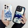 LZ25 Mountain Peak Forest Snow Silicone Phone Case for Infinix Smart 9 Hot 40i Tecno Camon20 Moto G22 G30 OnePlus Google Pixel 9 Shockproof Back Cover