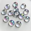 25pcs16mm semi-circular AB color crystal rhinestone DIY jewelry making resin flat back decoration wedding decoration scrapbook