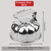 Pumpkin Style Onigiri Mold 304 Stainless Steel Rice Ball Mold with Handle Pawpaw Style Rice Mold Portable Riceball Mold