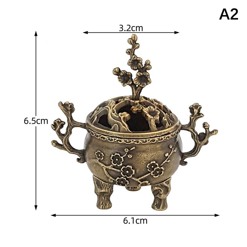 1 Stück Mini Pflaumenblüte Glücks Räuchergefäß Metall Lotus Räucherschale Räucherhalter Mit Griff Yoga Meditation Heimdekoration