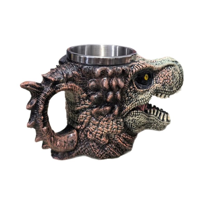 

Unique Dinosaur Themed Cup With Bright Color Easy Cleaning Dinosaur Drinking Cup Ideal For Home Office Storage 1