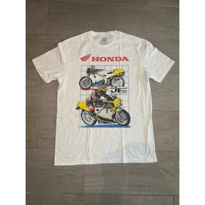 Honda JT Racing USA Vintage Sportovní Motocykl Nadměrné Tričko, Klasické Tričko s Grafikou Motocyklu, Unisex Neformální Vrchní Díl