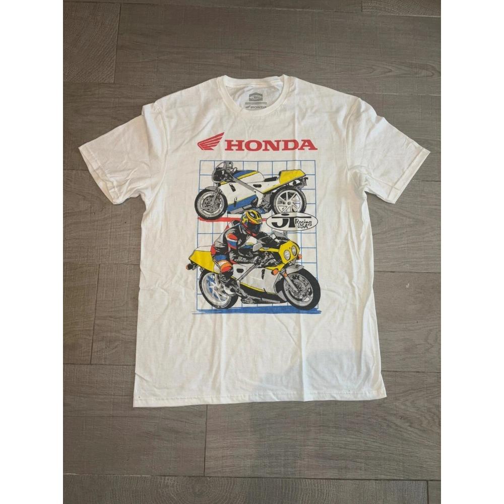 

Honda JT Racing USA Винтажная Спортивная Футболка Оверсайз, Классическая Футболка с Графикой Мотоцикла, Повседневный Топ Унисекс 4XL