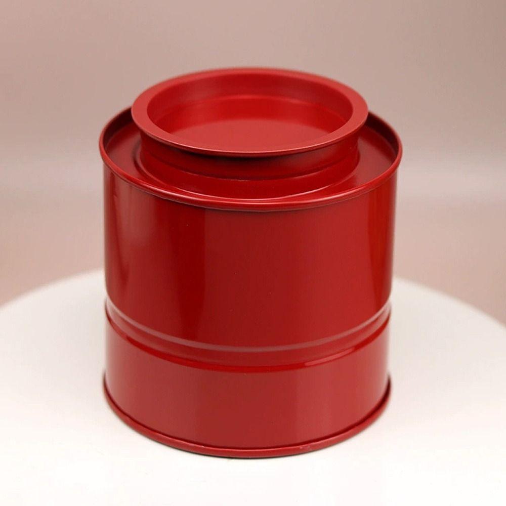 Airtight Container Tea Tin Vintage Style Biscuit Tin Box Canister Storage Jar  Tea Storage