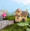 1 Pcs Stone House Cartoon House Miniature Ornament Resin Bonsai Dollhouse Fairy Garden Decoration