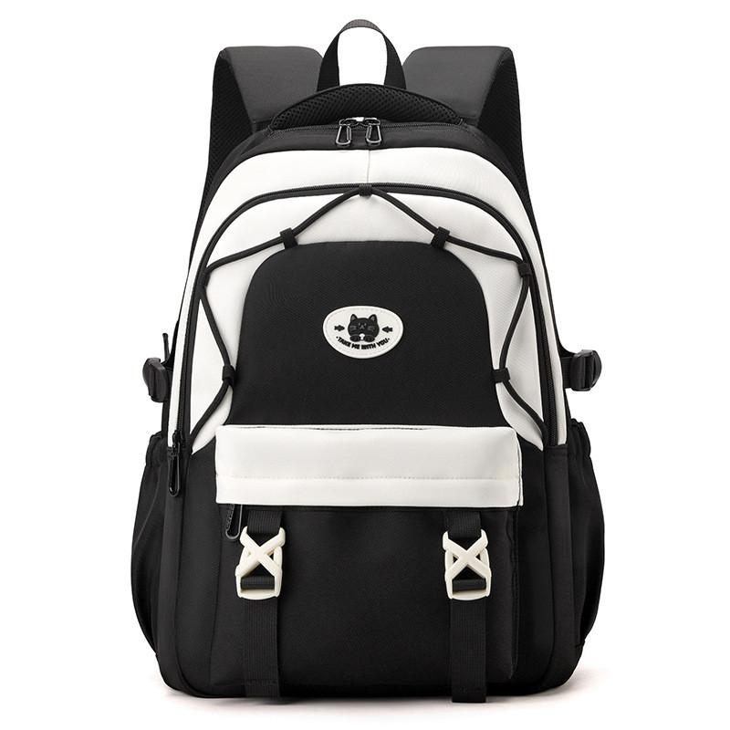 Spacious And Lightweight Nylon Backpack For Middle School Boys And Girls In Trendy Colors