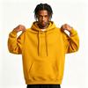 Felpa da uomo casual ampia, colore unito, con coulisse, cappuccio e tasca grande