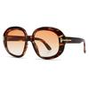 New Retro Tortoiseshell Gradient Oval Large Frame Women Sunglasses Brand Jelly Color Design Trendy Punk Men Sun Glasses Uv400