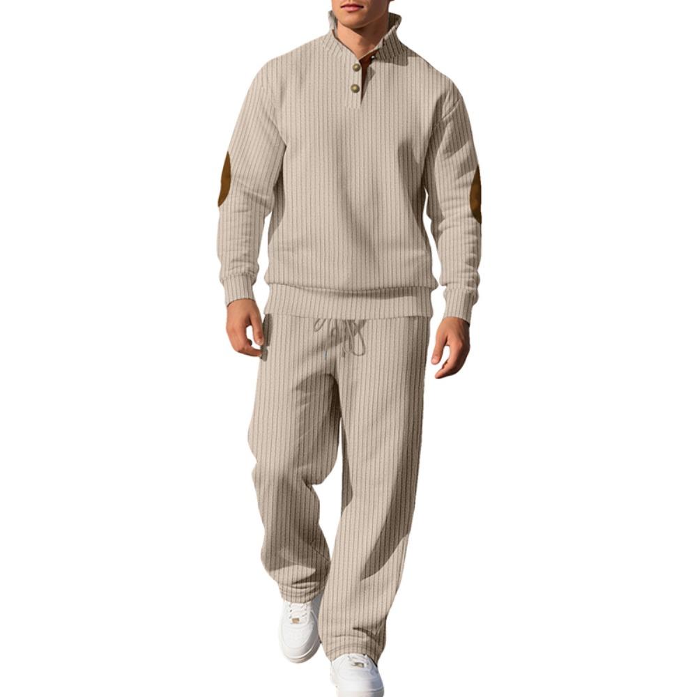 2025 Neuer Trend Sport 2-teiliges Set Schlichte Mode Westküste Atmungsaktiv Business Casual Temperament Männer Frühling und Herbst 2-teilig