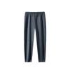 Anta Training Series Lace-Up Solid Color Fleece Straight Leg Knitted Sports Pants Men Bottoms Gray 952447307-2