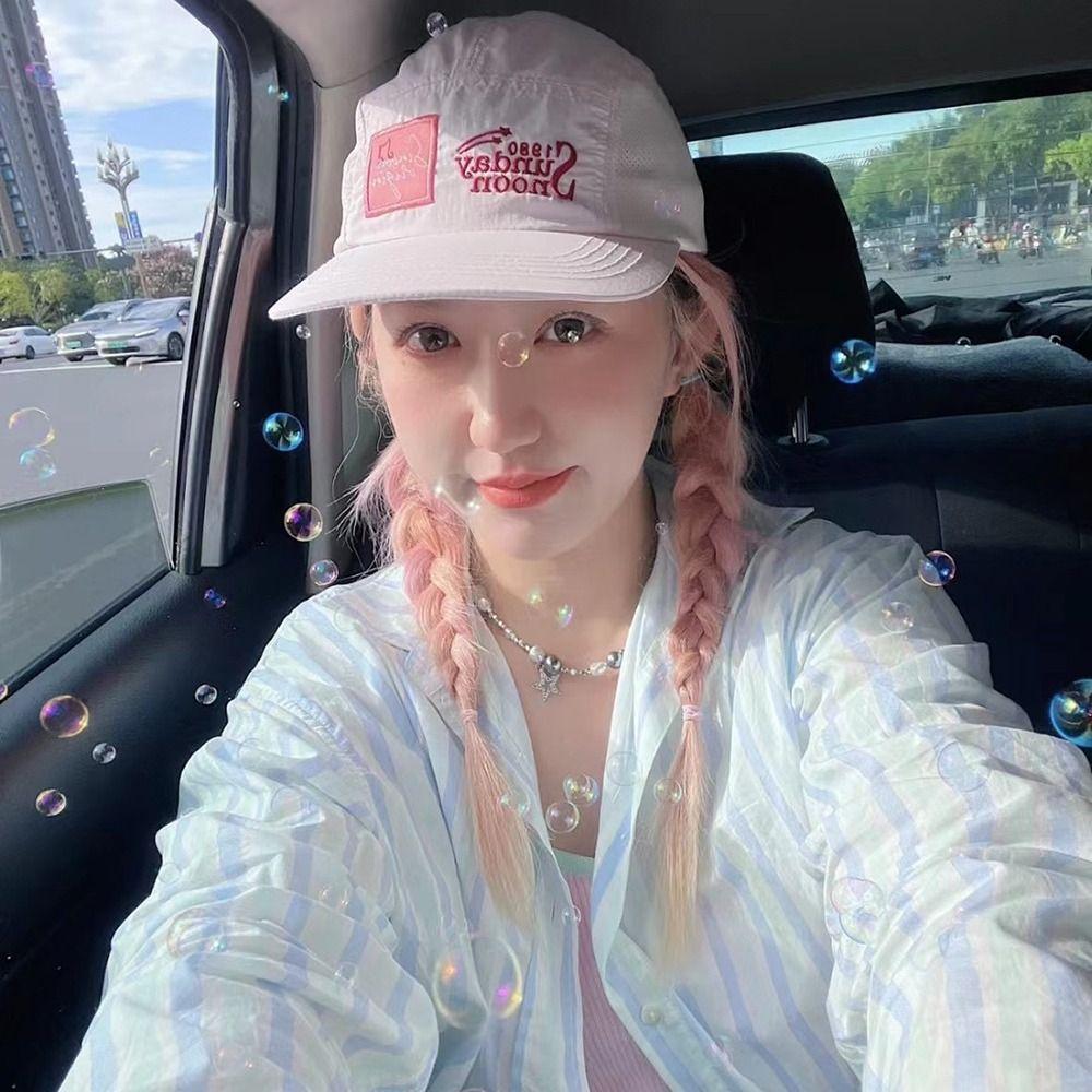 

Нейлоновая фуражка, дышащая солнцезащитная шляпа, бейсболка в корейском стиле, летняя кепка синий