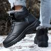 New Men Winter Snow Boots Women Super Warm Ankle Boots Unisex Plush Sneakers Wearable Anti-slip Waterproof Men's High Top Boots