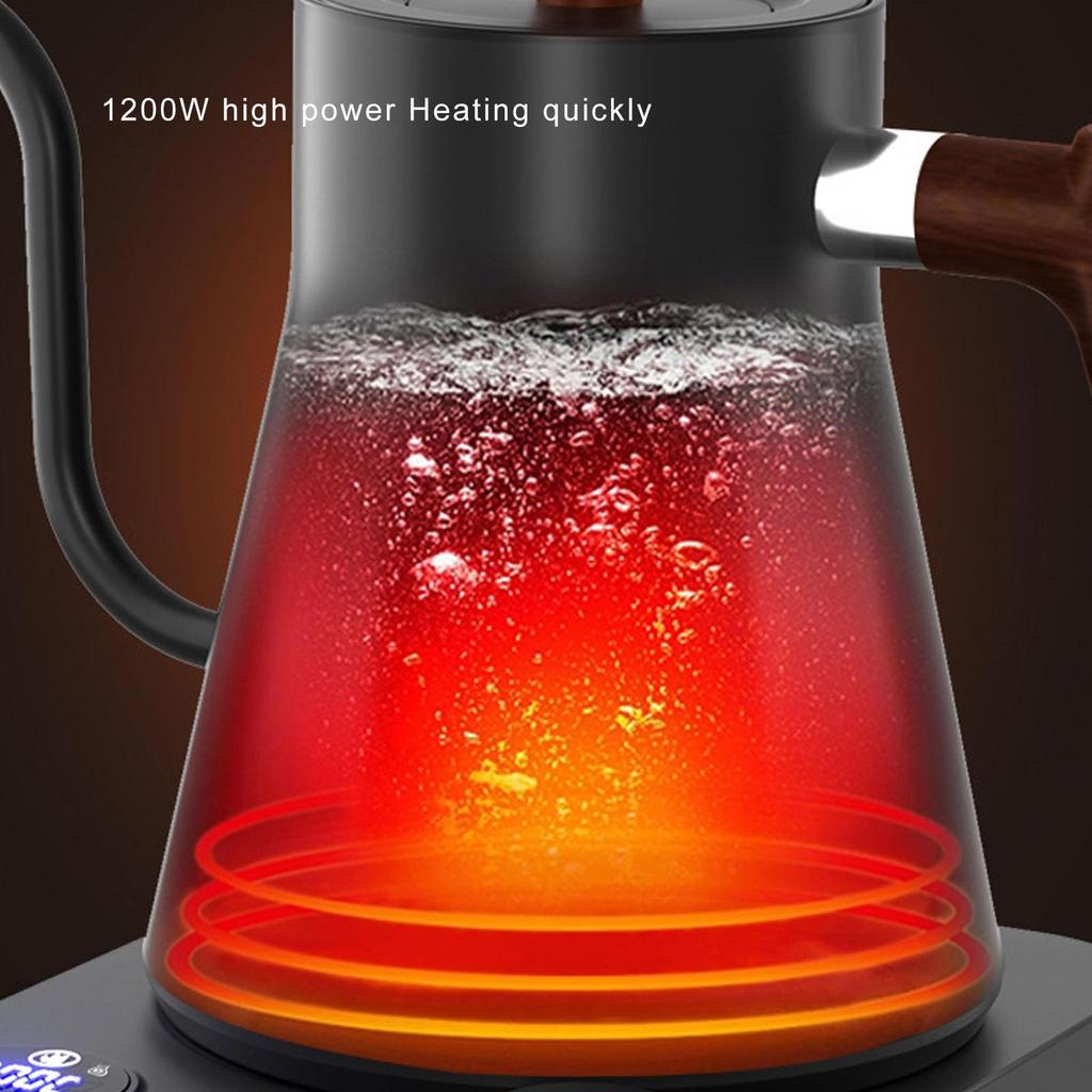 Electric Kettle, Drip Kettle, 1200W, Narrow Spout, Coffee Pot, Compact, Easy To Clean (US Plug, 110V)