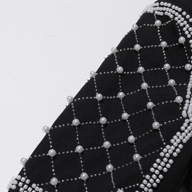 2025 Summer High-End European & American Style Suit: Heavy Beading, Hot Diamond, Versatile Jacket