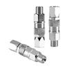 Pack of 2 Sturdy Stainless Steel Airless Sprayer Joint Connectors 1/4 Inch Accessory with Various Paint Sprayers
