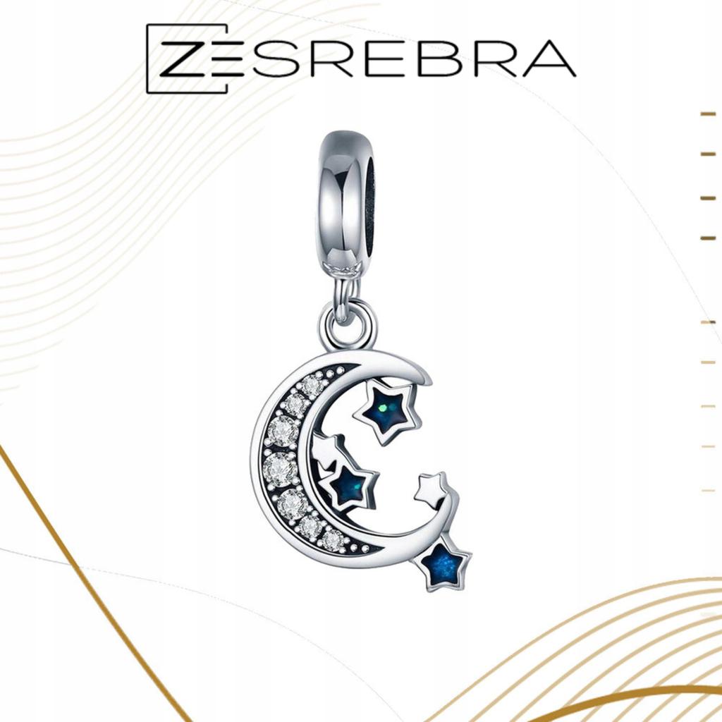 Moon Charms Pr 925 Pendant Bead Charms Stars Night