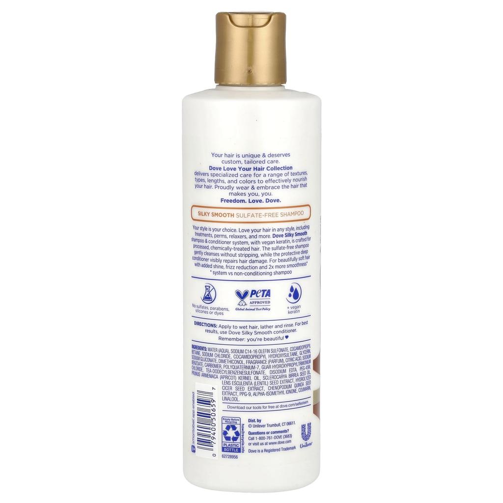 Dove, Sulfate-Free Shampoo, Silky Smooth, 13.5 fl oz (400 ml)