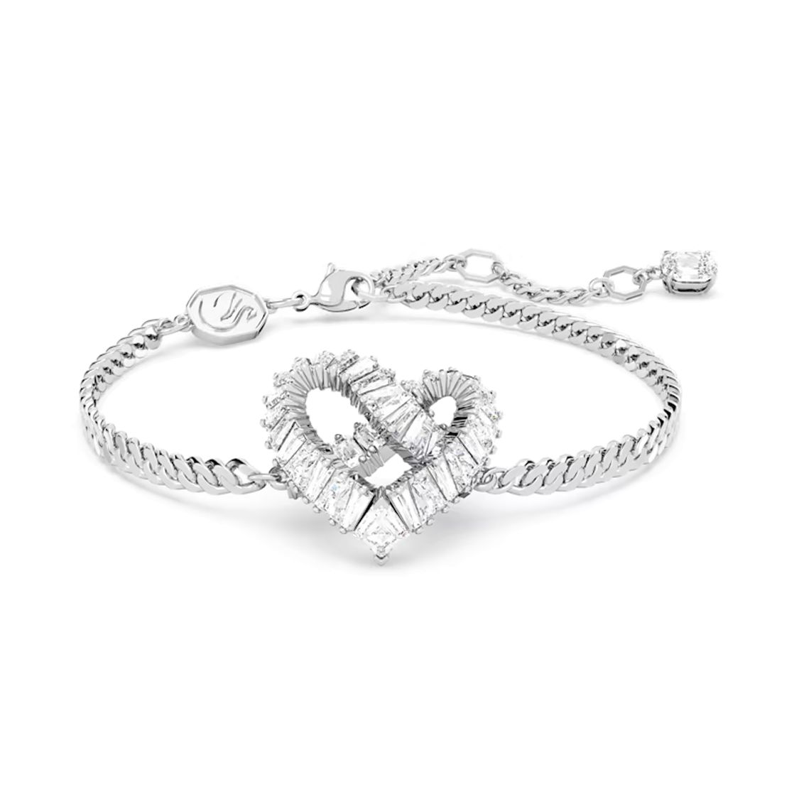 Swarovski Matrix Heart Fashionable Versatile Exquisite Bracelet Women bracelet Silver 5648299 Silver,F