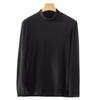 LCsanyp Men's Semi-High Collar Thermal Long Sleeve Top