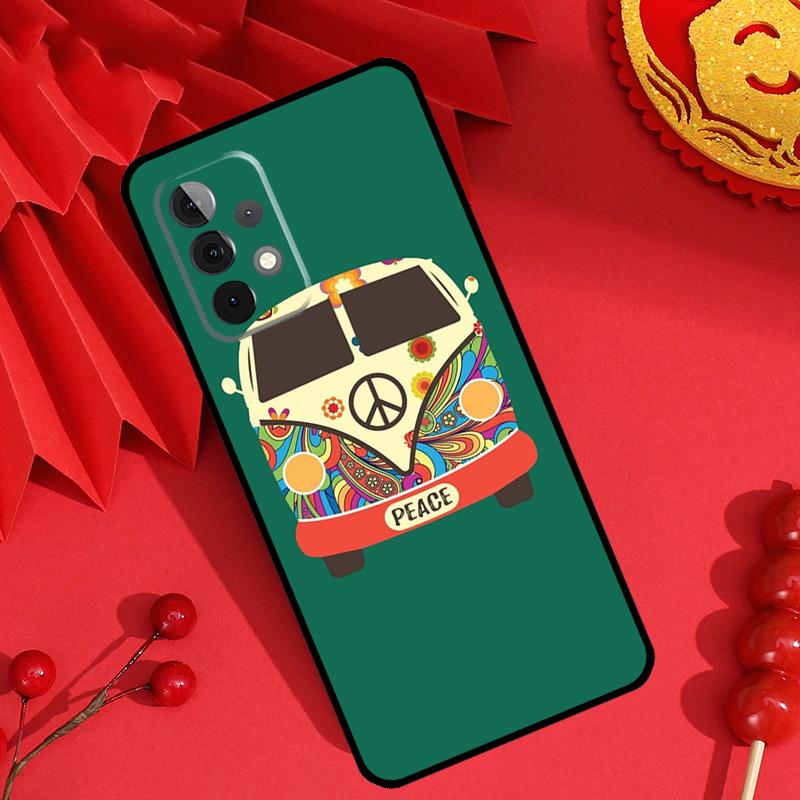 Hippy Peace Bus Cat Case For Samsung Galaxy M21 M31 M35 M12 M13 M14 M15 M06 M16 M36 M56 M53 M32 M52 M55 M34 M54
