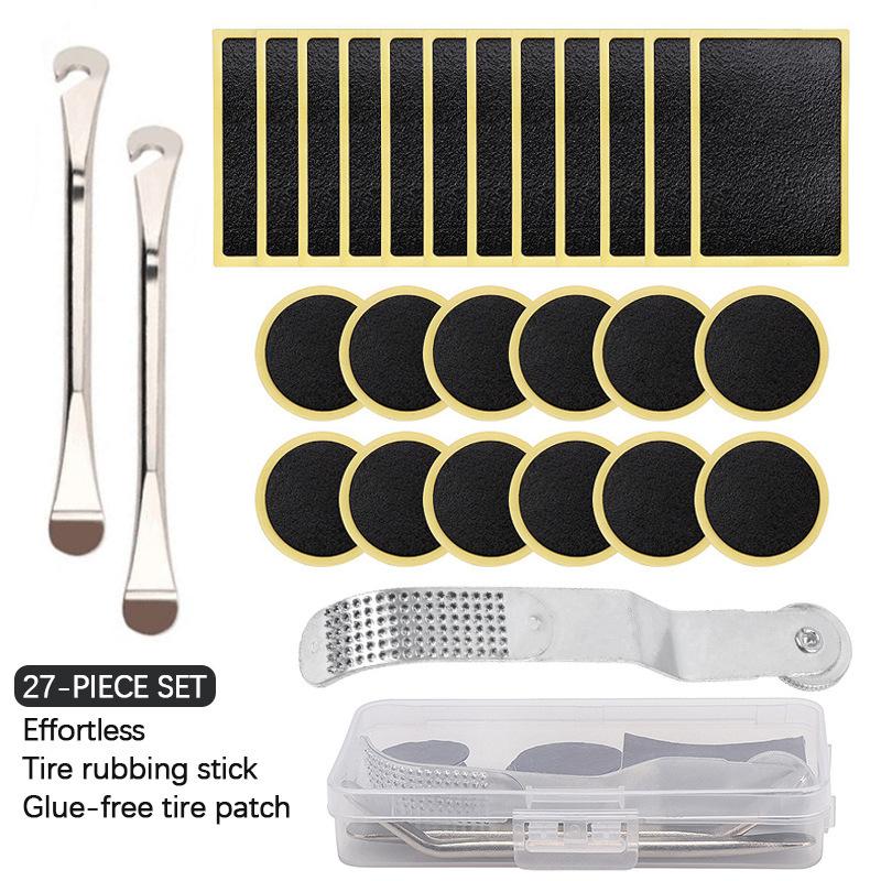 Bicycle Glue-free Tire Repair Piece, Tire Pry Rod Repair Set, Bicycle Quick Tool Set Box