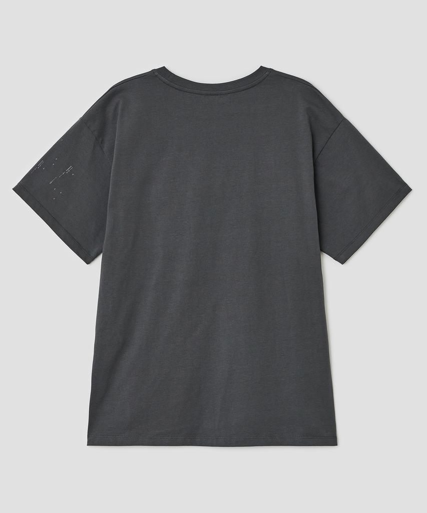Taibseobiseu Scattered Ruched Top [Charcoal]