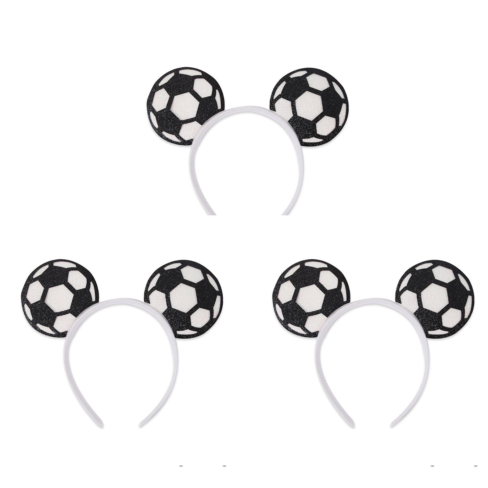 

Декоративные ободки на тему мяча, Реквизит для болельщиков, Украшения для вечеринки в футбольной тематике, Ободки One Size чёрный