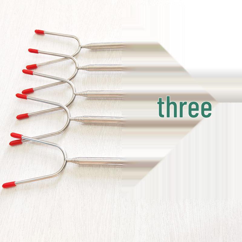 

Телескопическая вилка для барбекю из нержавеющей стали 115 см для хот-догов, разные цвета