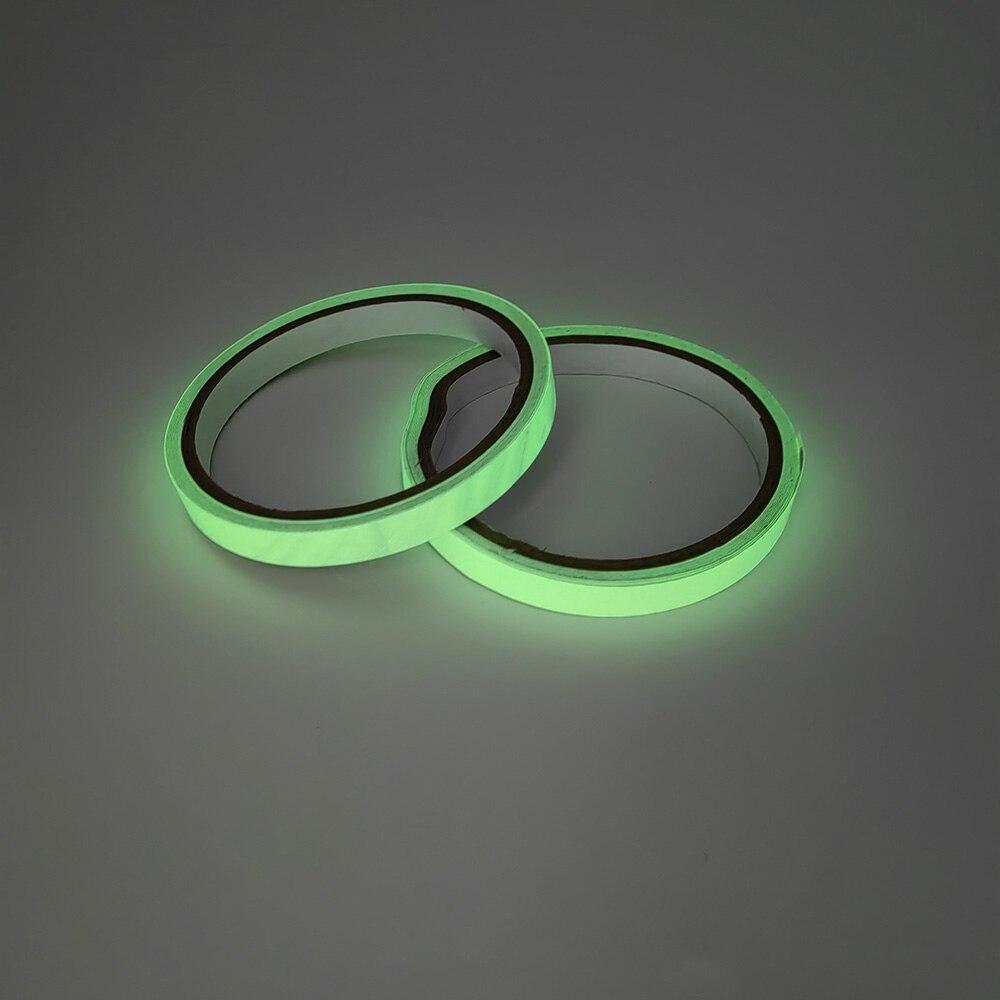 100X3cm Self Adhesive Green Luminous Tape Glow In The Dark Stickers Stage Decorative Fluorescent Tape Warning Stickers Fishing Tool