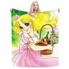 Candy Candy Manga Decke Fleece Druck Tragbar Super Warm Überwurfdecken für Bett Reise Steppdecke