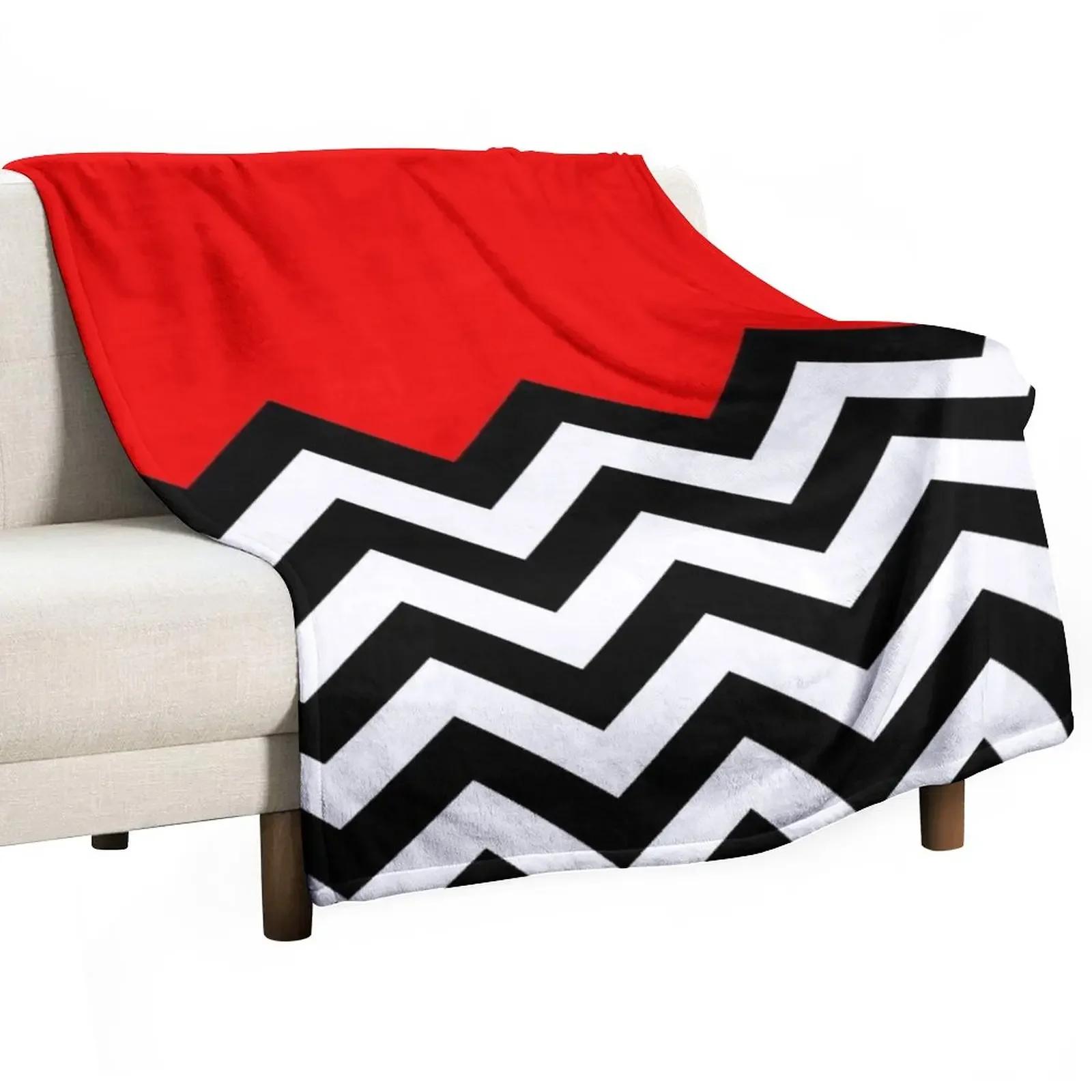 

Twin Peaks Black Lodge Pattern Throw Blanket for Home Cozy Nap Beach Picnic xcm 40x50in