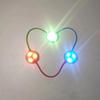 1Pcs Silicone Led Night Outdoor Backpack Lights Running Warning Light Camping Riding Wind Rope Light Travel Equipment Tool