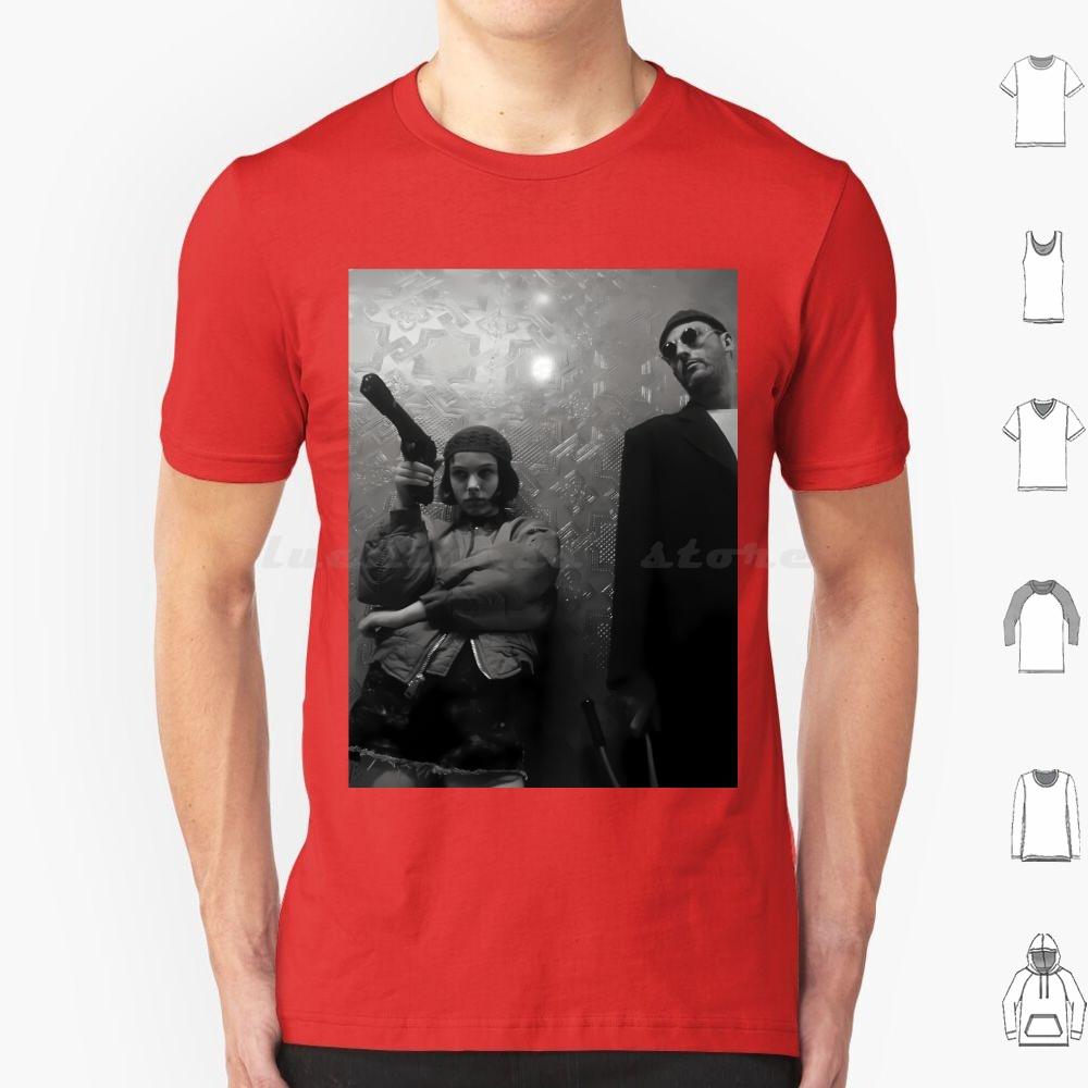 Leon The Professional Midcentury Retro Movie Poster T Shirt 6xl Cotton Cool Tee Leon Leon The Professional Movie The