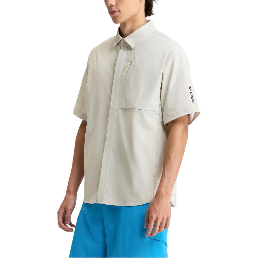 SALOMON Pl Od Da Ss Outdoor Breathable Solid Color Short Sleeve Shirt Men Shirts LC3095400