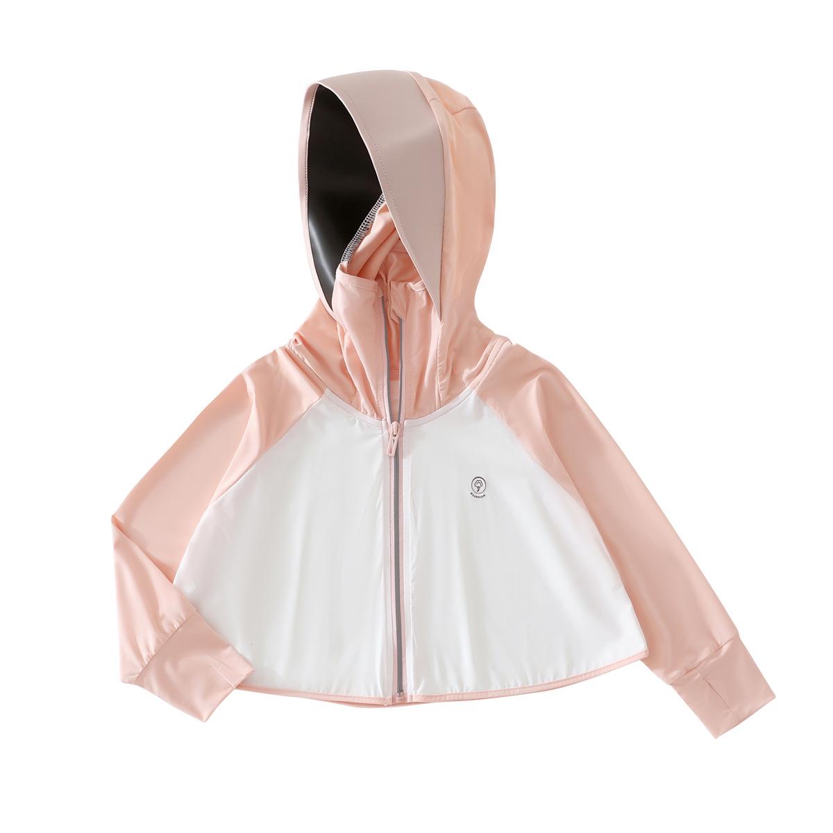 Kids UPF100+ Lightweight UV Protection Hooded Sun Cape 110 розовый