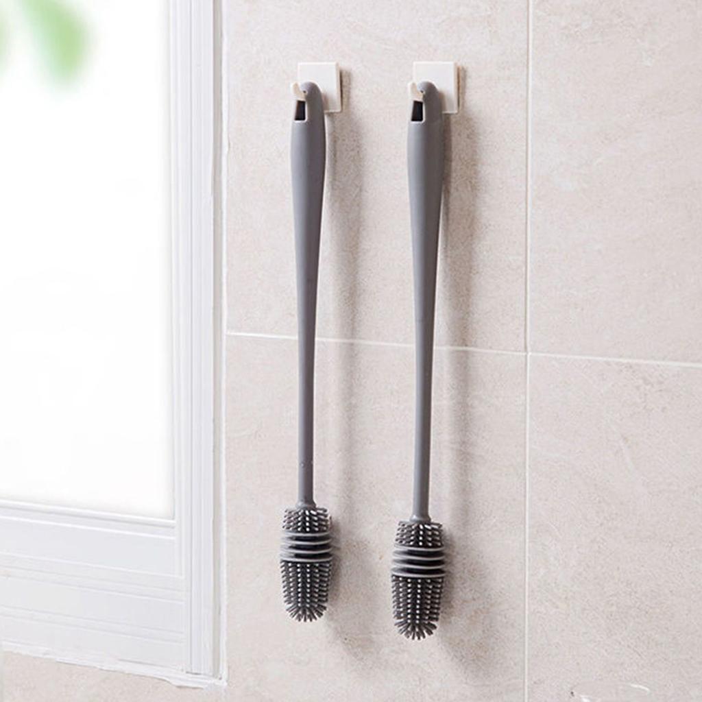 Pack of 2 Bottle Cleanings Brush Suitable for Narrow Neck Beer Bottle Reusable Silicone Brush for Sports Bottles