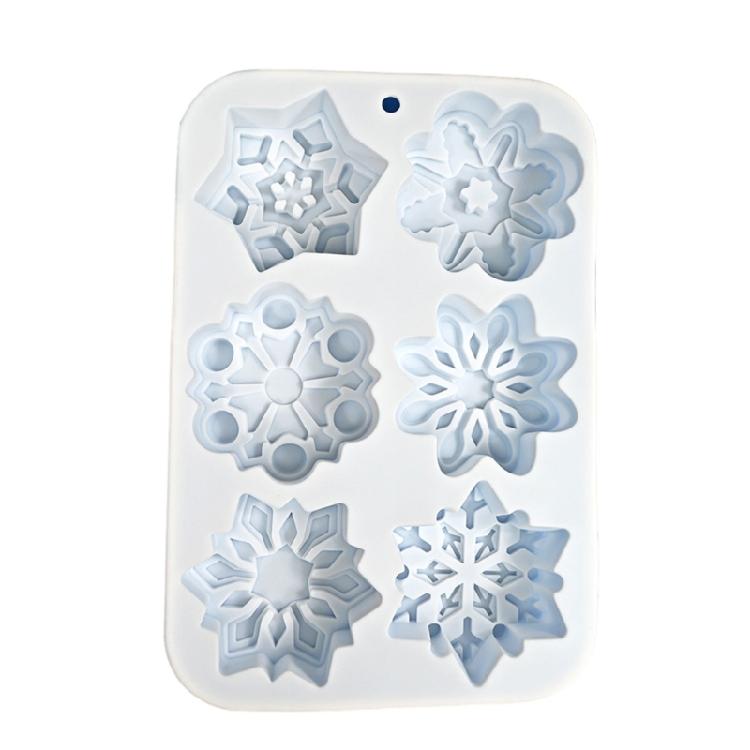 

3D Cake Molds Silicone Bakings Molds Silicone Dessert Molds Snowflake Shaped 1