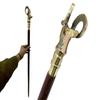Brass Goat Hand Handle Wooden Cane Walking Stick  Nautical Canes