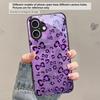 Abstract leopard print For iPhone 17 Air 16 E 15 Plus 14 Pro Max 13 12 mini 11 5 6 7 8 Plus XR XS Max SE Black Glass Phone Case