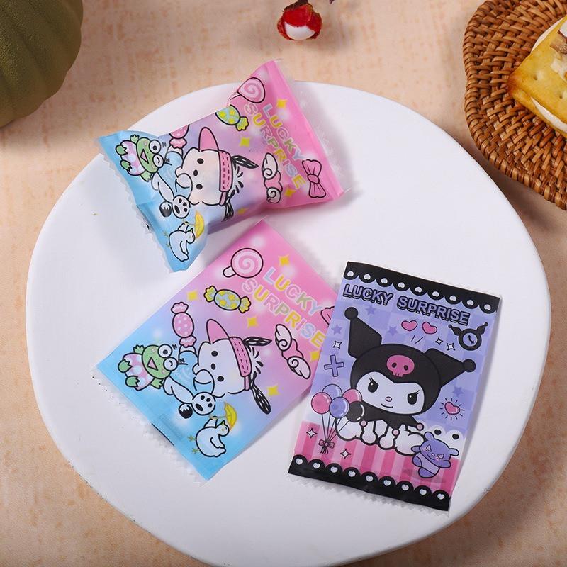 100 Stück 7x9,5cm Chinesisches Neujahr Schneeflocke Knusprige Verpackung Backen Keks Süßigkeiten Maschinengeeignet Versiegelt Event Party Geschenktüten