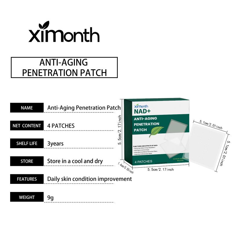 4Pcs/Set Body Wellness Shaping Patch Anti Aging Support Energy Enhance Immune Focus Cell Regeneration Firming Skin Patch