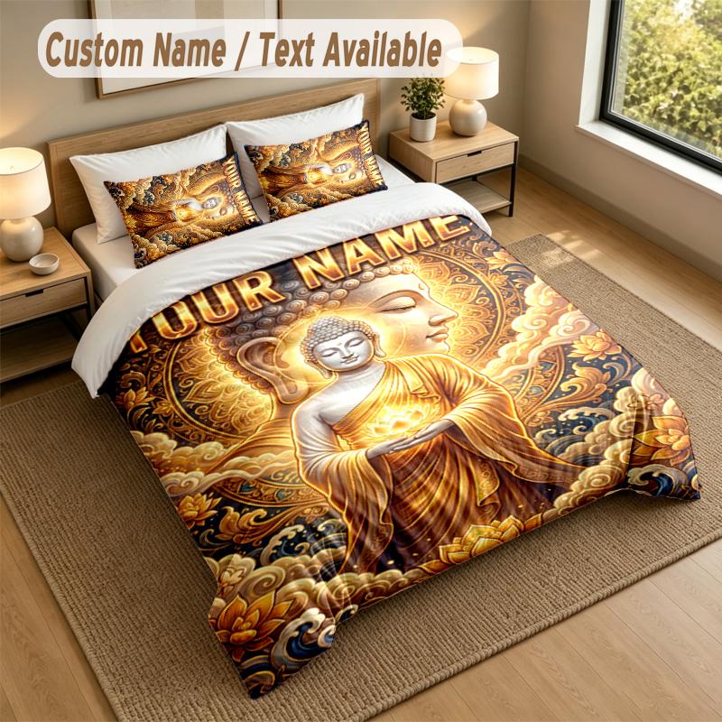 Adventure Journey Theme Personalized 3Pcs Bedding Set Custom Text & Name 1 Sheet 2 Pillowcases Household Bedding 1pc